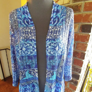 New w/o tags open front multi-media caridgan